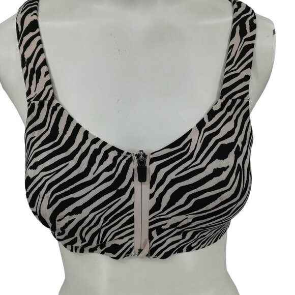 Victorias Secret Incredible Knockout Ultra Max Sports Bra Size 34B Zebra Stripe - Picture 1 of 11